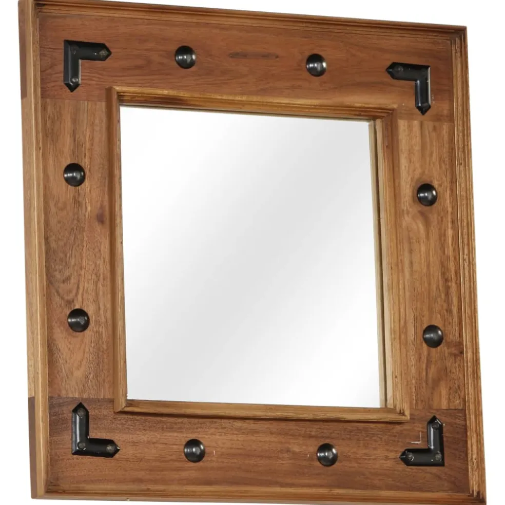 vidaXL Spiegel 50x50 cm massief acaciahout