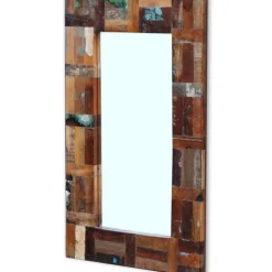vidaXL Spiegel 80x50 cm massief gerecycled hout