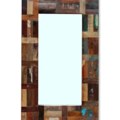 vidaXL Spiegel 80x50 cm massief gerecycled hout