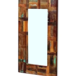 vidaXL Spiegel 80x50 cm massief gerecycled hout