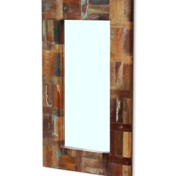vidaXL Spiegel 80x50 cm massief gerecycled hout