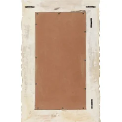 vidaXL Spiegel 80x50 cm massief mangohout wit