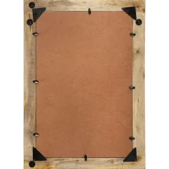 vidaXL Spiegel 70x50 cm massief mangohout en glas