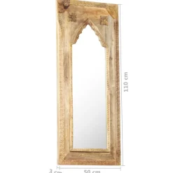 vidaXL Spiegel 50x3x110 cm massief mangohout