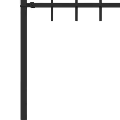 vidaXL Spike Fence ASTEN 200 x 110 cm Gepoedercoat staal Zwart