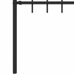 vidaXL Spike Fence ASTEN 200 x 110 cm Gepoedercoat staal Zwart
