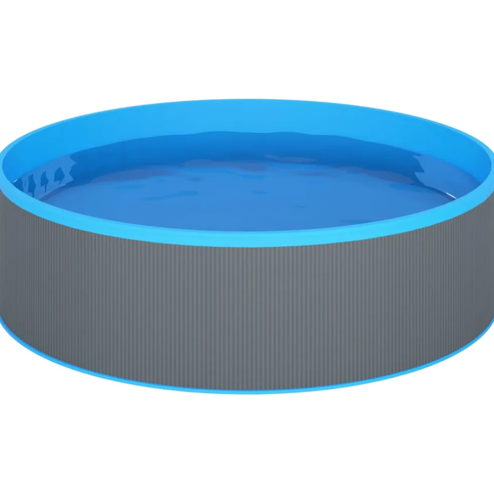 vidaXL Splasher pool met hangende skimmer en pomp 350x90 cm wit