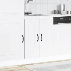 vidaXL Spoelbakonderkast Kalmar 60x46x81,5 cm bewerkt hout wit