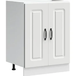 vidaXL Spoelbakonderkast Kalmar 60x46x81,5 cm bewerkt hout wit