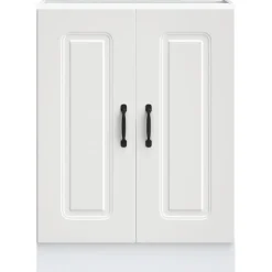 vidaXL Spoelbakonderkast Kalmar 60x46x81,5 cm bewerkt hout wit