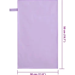 vidaXL Sporthanddoeken 2 st Paars 50 x 30 cm Polyester en polyamide