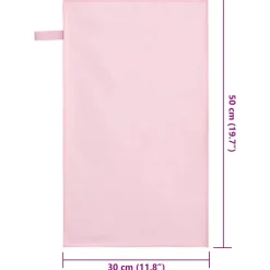 vidaXL Sporthanddoeken 2 st Roze 50 x 30 cm Polyester en polyamide