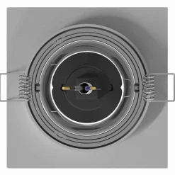 vidaXL Spotje 6 st zilver 9 x 9 x 2 cm Aluminium