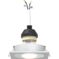vidaXL Spotje 6 st zilver 9 x 9 x 2 cm Aluminium