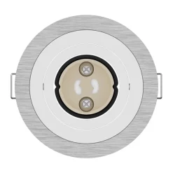 vidaXL Spotje 6 st zilver 9 x 9 x 2 cm Aluminium