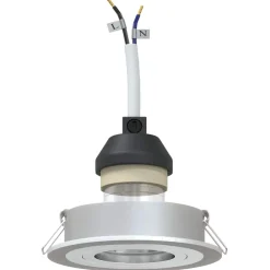 vidaXL Spotje 6 st zilver 9 x 9 x 2 cm Aluminium