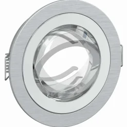 vidaXL Spotje 6 st zilver 9 x 9 x 2 cm Aluminium