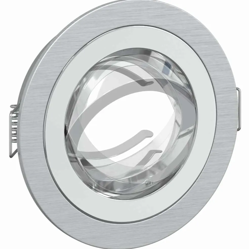 vidaXL Spotje 6 st zilver 9 x 9 x 2 cm Aluminium