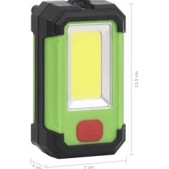 vidaXL Spotlight draagbaar solar LED 7 W koudwit