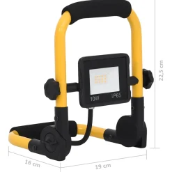 vidaXL Spotlight met handvat LED 10 W koudwit