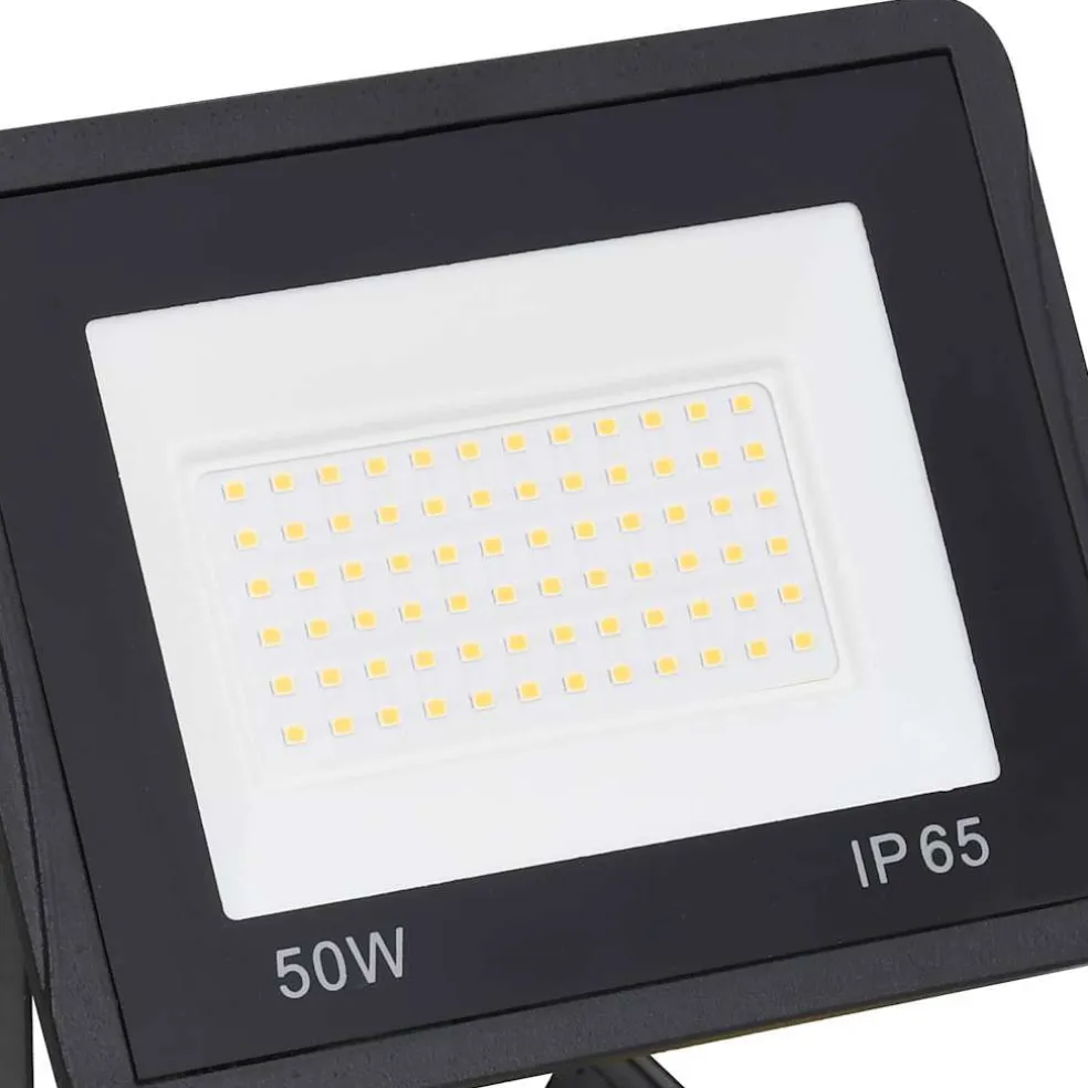 vidaXL Spotlight met handvat LED 2x50 W warmwit
