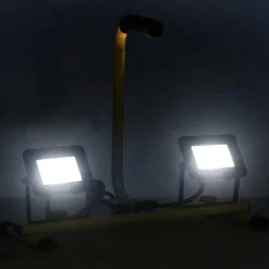 vidaXL Spotlight met handvat LED 2x20 W koudwit