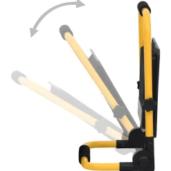 vidaXL Spotlight met handvat LED 100 W warmwit