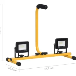 vidaXL Spotlight met handvat LED 2x10 W warmwit