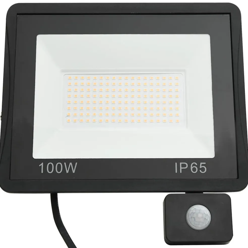 vidaXL Spotlight met sensor LED 100 W koudwit