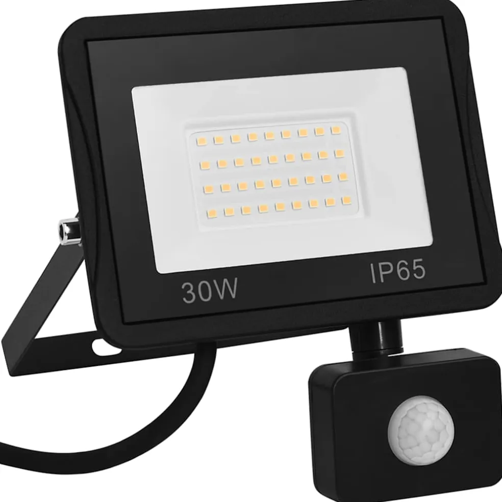 vidaXL Spotlight met sensor LED 30 W koudwit