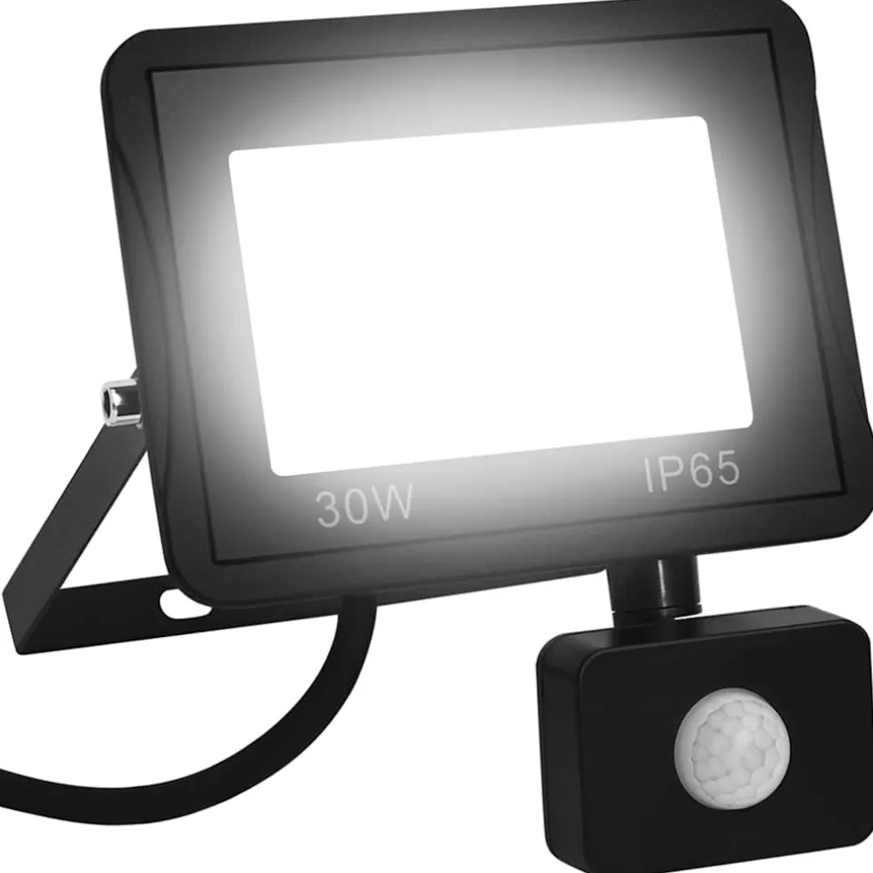 vidaXL Spotlight met sensor LED 30 W koudwit