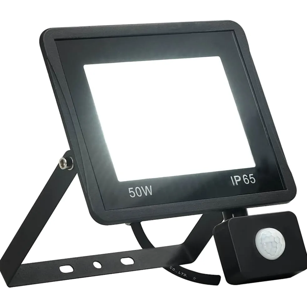 vidaXL Spotlight met sensor LED 50 W koudwit