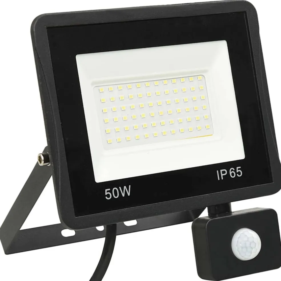 vidaXL Spotlight met sensor LED 50 W koudwit