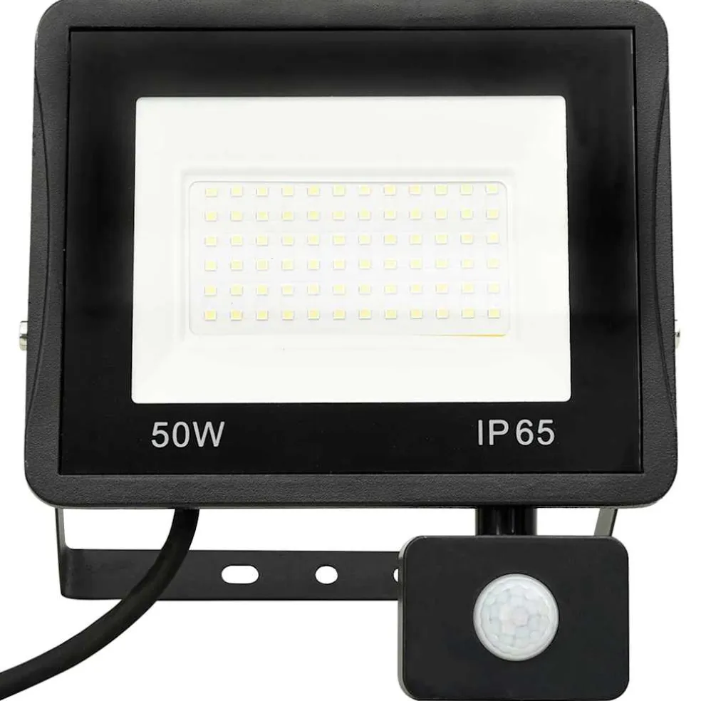 vidaXL Spotlight met sensor LED 50 W koudwit