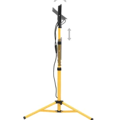 vidaXL Spotlight met statief LED 2x100 W koudwit