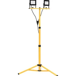 vidaXL Spotlight met statief LED 2x30 W warmwit