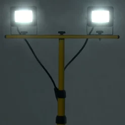 vidaXL Spotlight met statief LED 2x10 W koudwit
