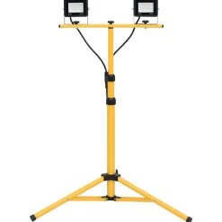 vidaXL Spotlight met statief LED 2x20 W koudwit
