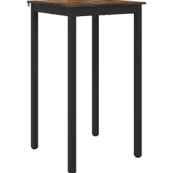 vidaXL Staande Bartafel Bewerkt hout Vierkant