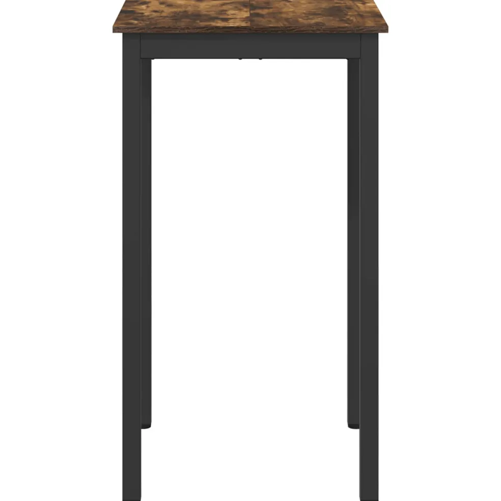 vidaXL Staande Bartafel Bewerkt hout Vierkant