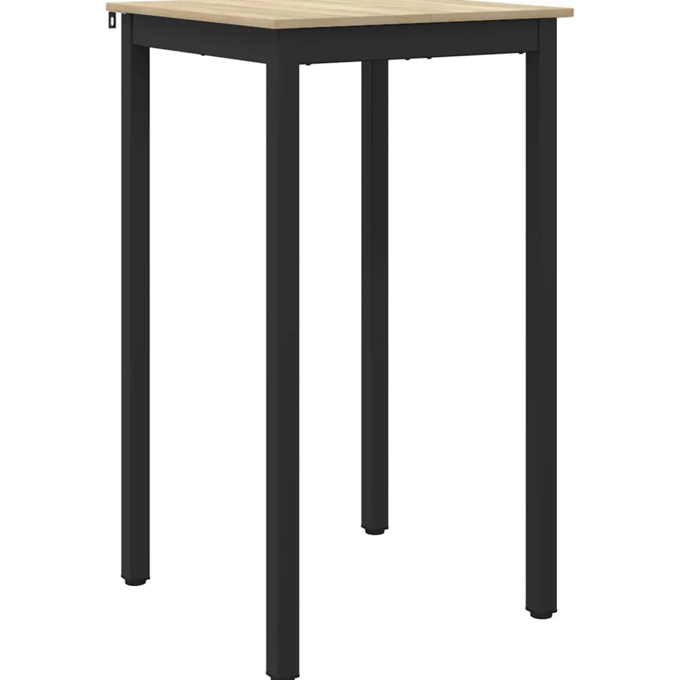 vidaXL Staande Bartafel Bewerkt hout Vierkant