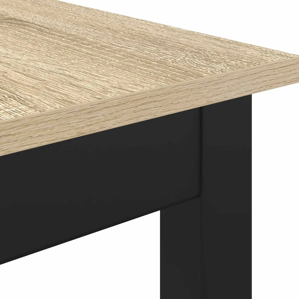 vidaXL Staande Bartafel Bewerkt hout Vierkant