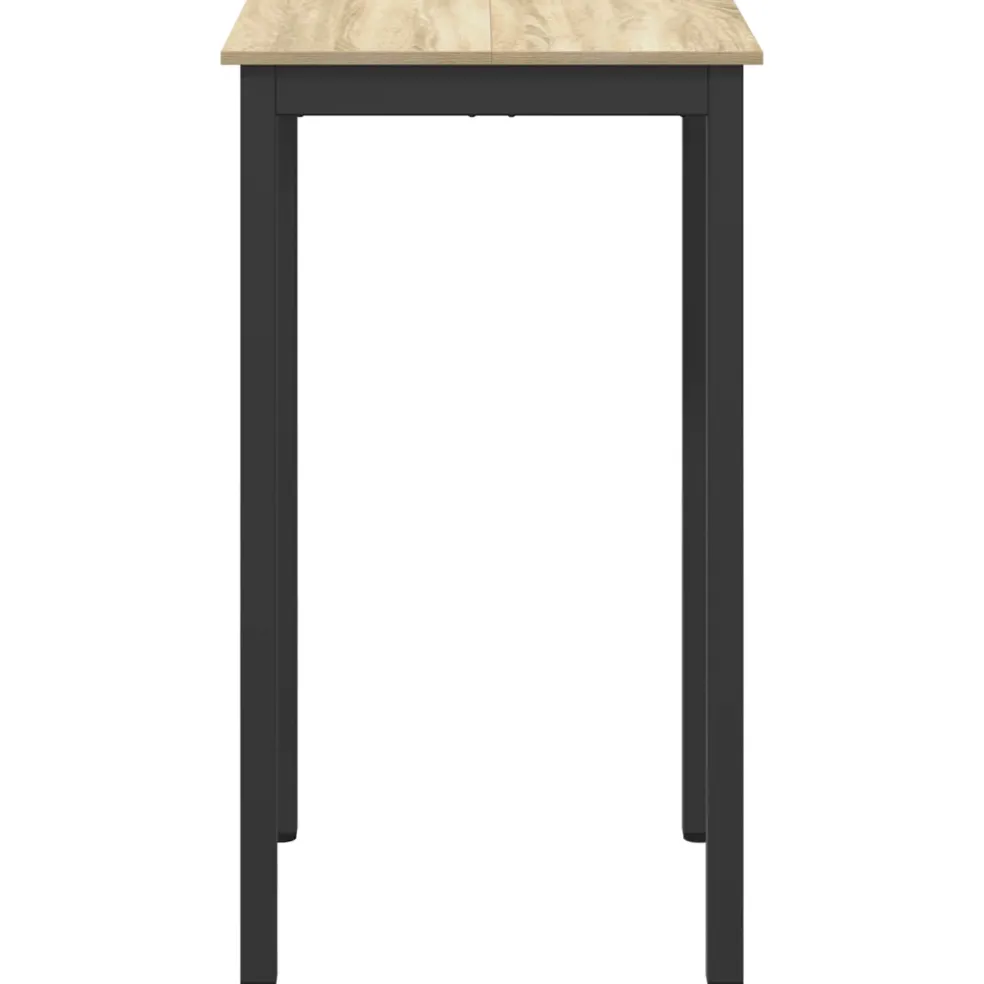 vidaXL Staande Bartafel Bewerkt hout Vierkant
