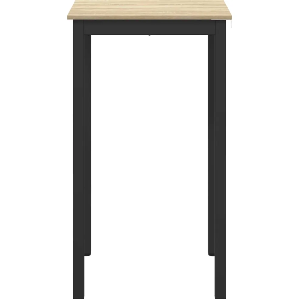 vidaXL Staande Bartafel Bewerkt hout Vierkant