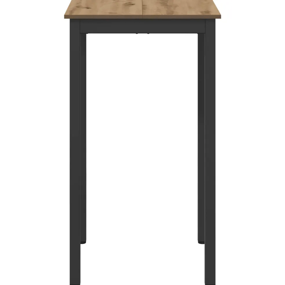 vidaXL Staande Bartafel Bewerkt hout Vierkant