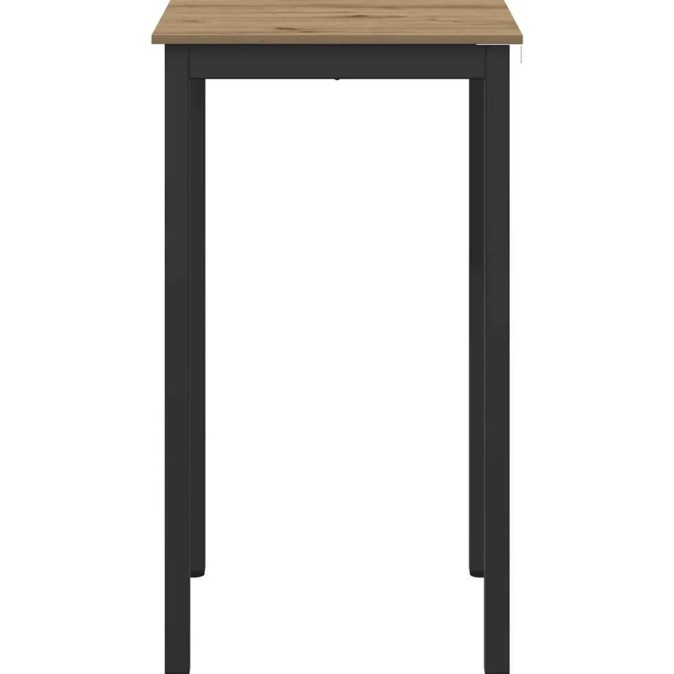 vidaXL Staande Bartafel Bewerkt hout Vierkant