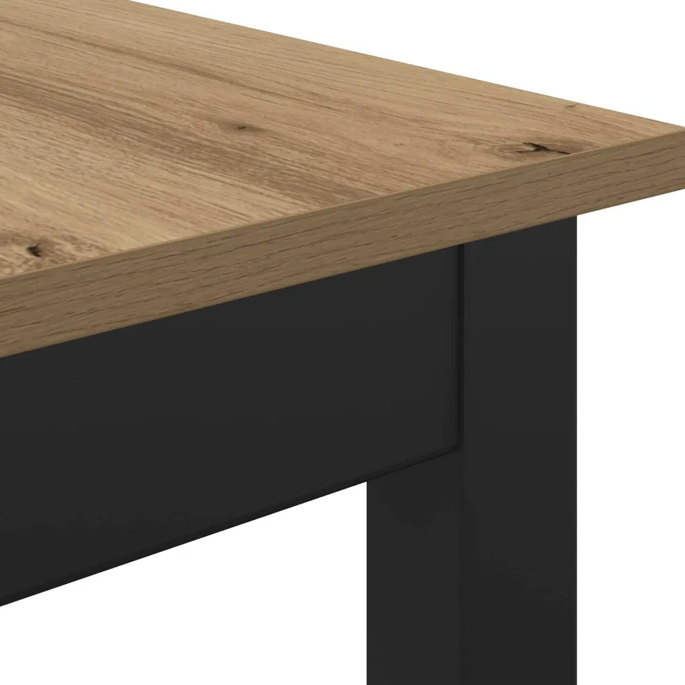 vidaXL Staande Bartafel Bewerkt hout Vierkant