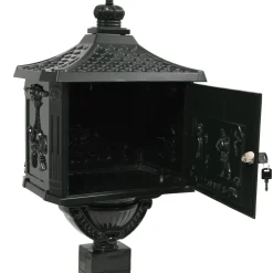 vidaXL Staande brievenbus vintage stijl roestbestendig aluminium groen