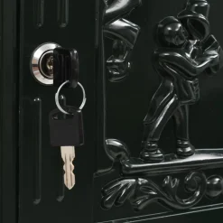 vidaXL Staande brievenbus vintage stijl roestbestendig aluminium groen