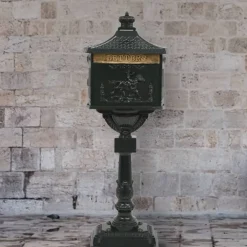 vidaXL Staande brievenbus vintage stijl roestbestendig aluminium groen